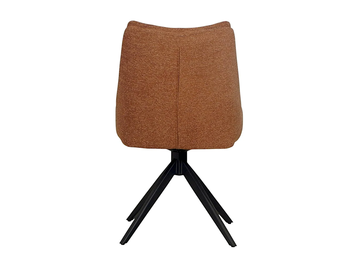 Chaise terracotta pivotante en velours texturé (lot de 2) IENA