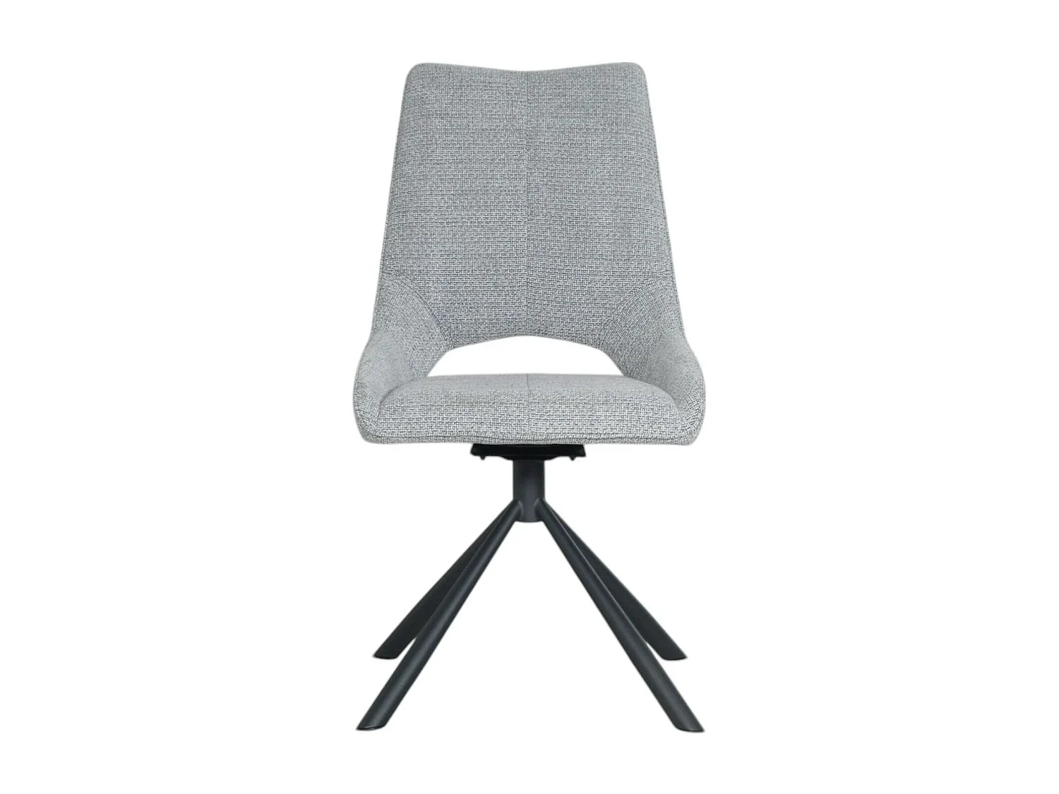 Chaise contemporaine pivotante grise (lot de 2) LIGURIE