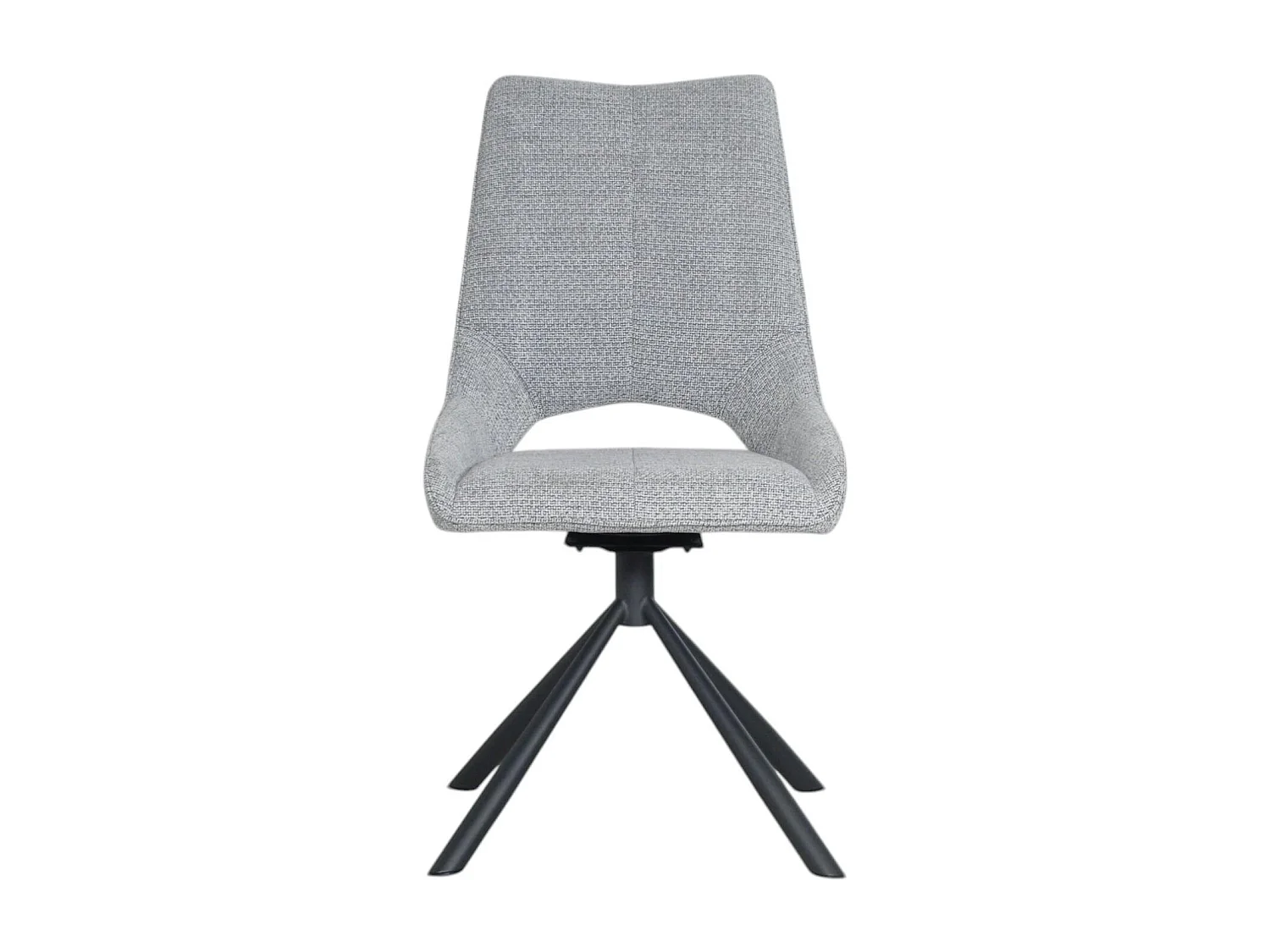 Chaise contemporaine pivotante grise (lot de 2) LIGURIE