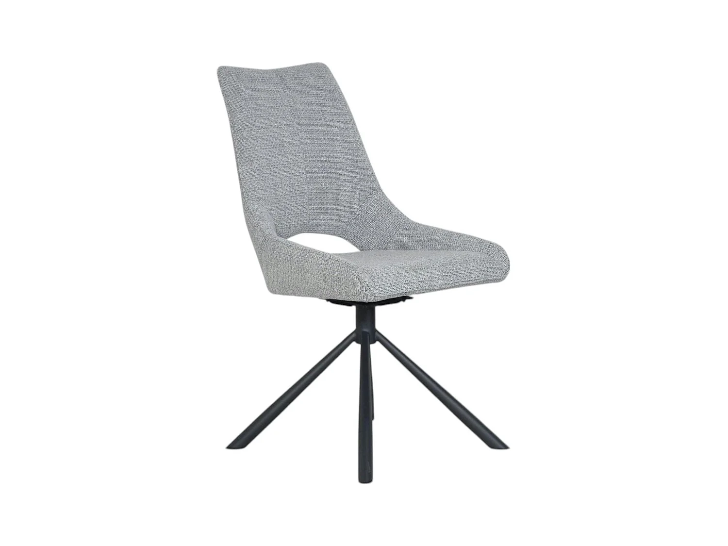 Chaise contemporaine pivotante grise (lot de 2) LIGURIE