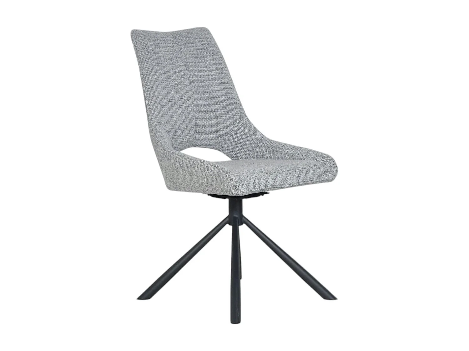 Chaise contemporaine pivotante grise (lot de 2) LIGURIE