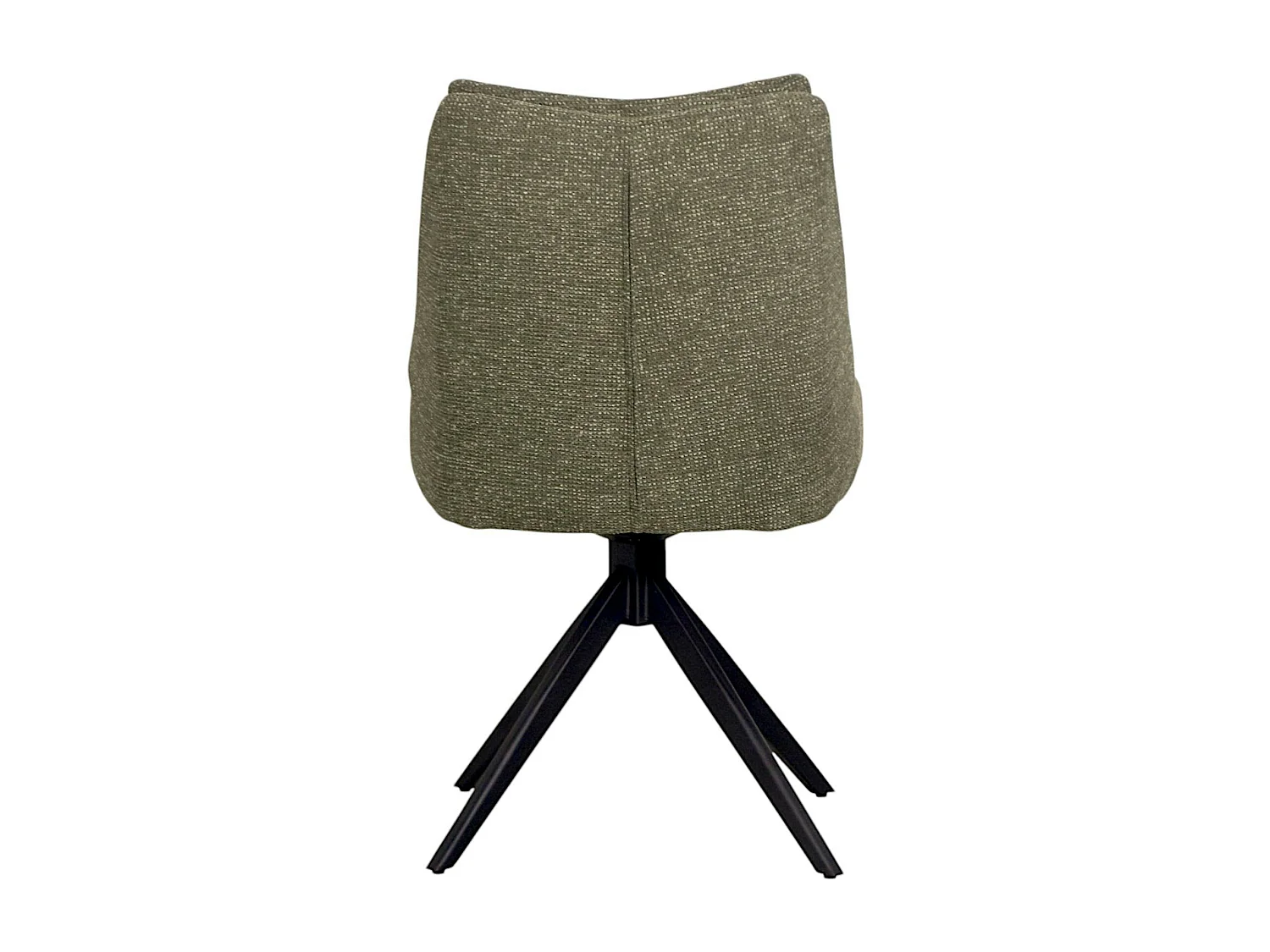 Chaise vert foncé pivotante en velours texturé (lot de 2) IENA