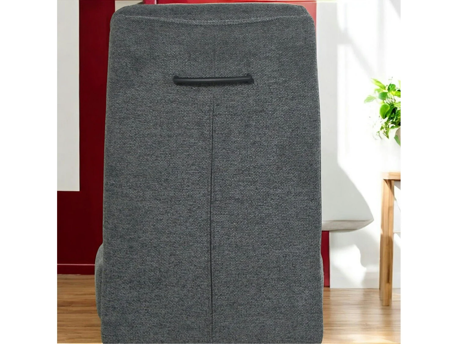 Chaise à dossier haut en tissu anthracite (lot de 2) LOMBARDIE