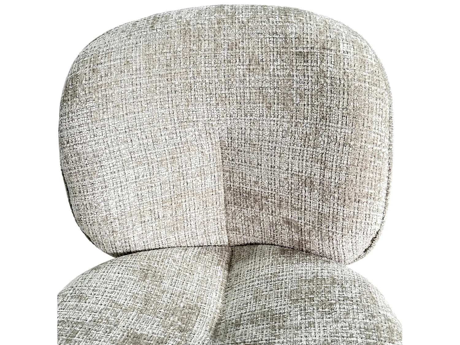 Chaise cosy en tissu beige (lot de 2) IENA