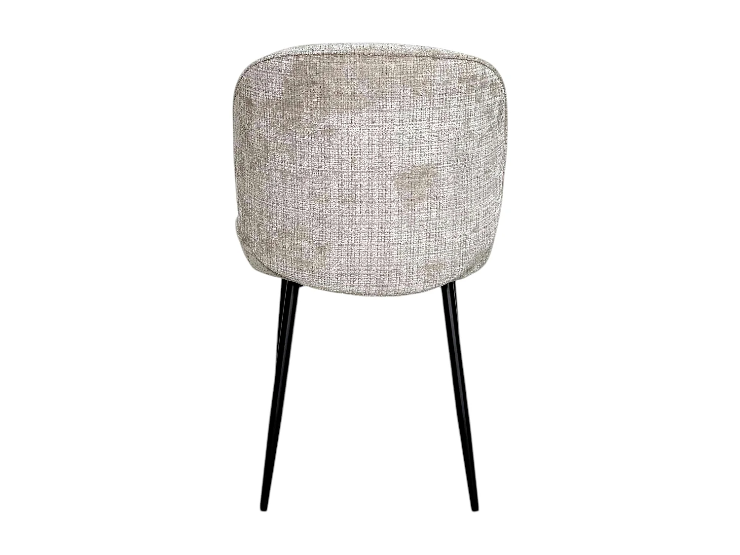 Chaise cosy en tissu beige (lot de 2) IENA