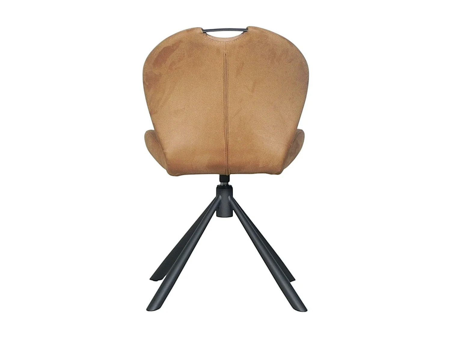 Chaise pivotante caramel avec dossier courbe, (lot de 2) LOMBARDIE