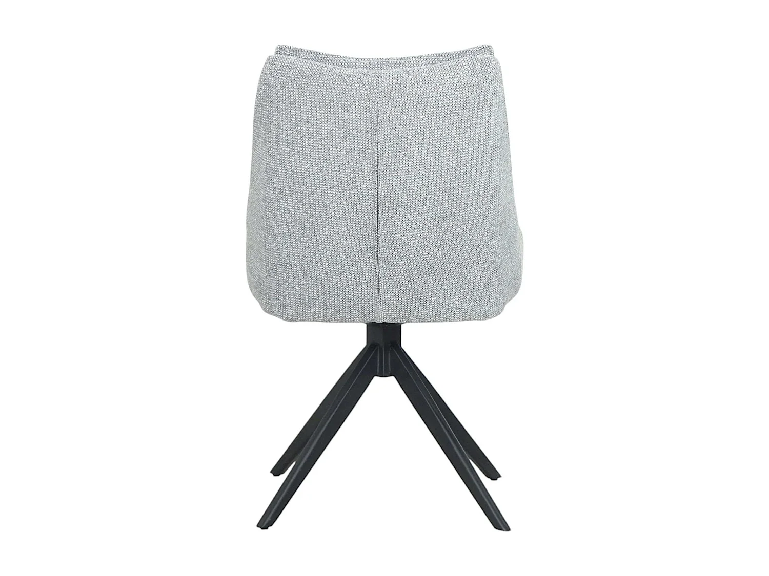 Chaise grise pivotante en velours texturé (lot de 2) IENA