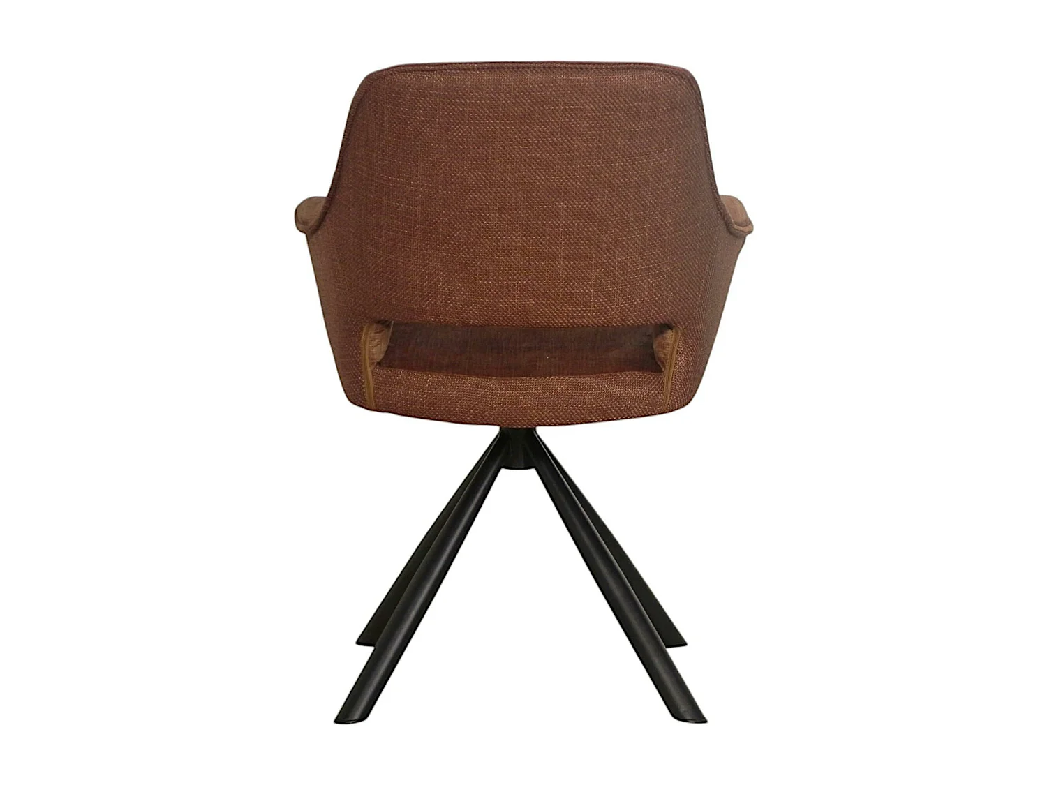 Fauteuil pivotant bi-matière, couleur cuivre (lot de 2) IENA