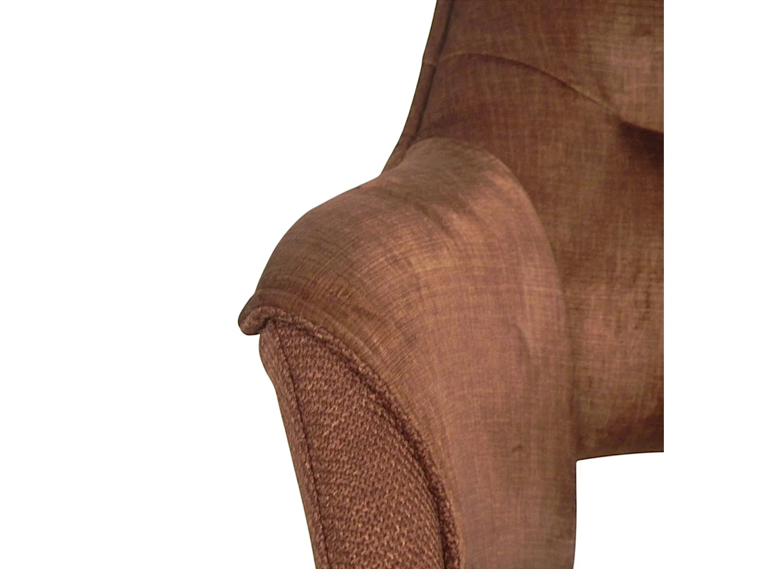 Fauteuil pivotant bi-matière, couleur cuivre (lot de 2) IENA