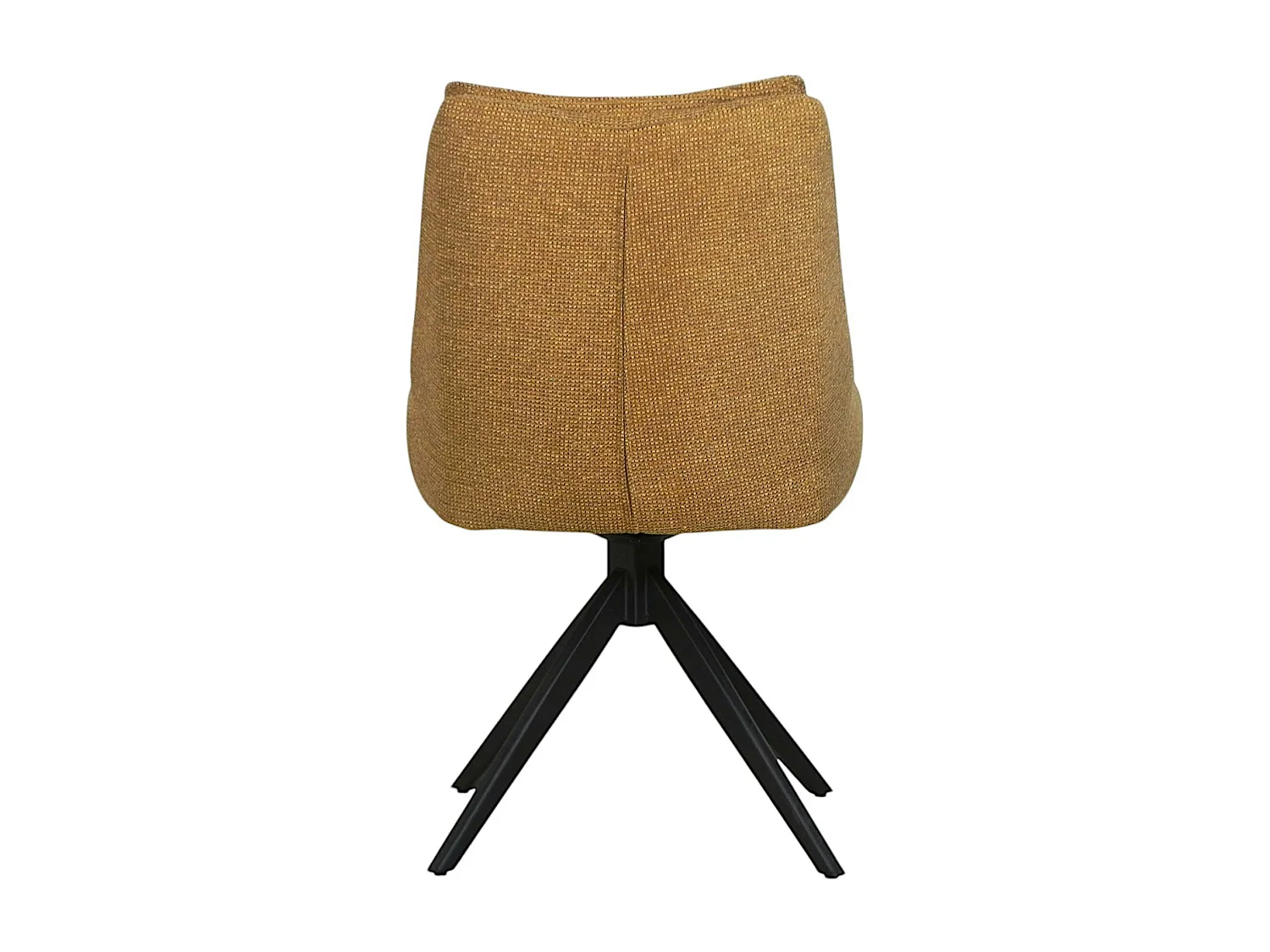 Chaise moutarde pivotante en velours texturé (lot de 2) IENA