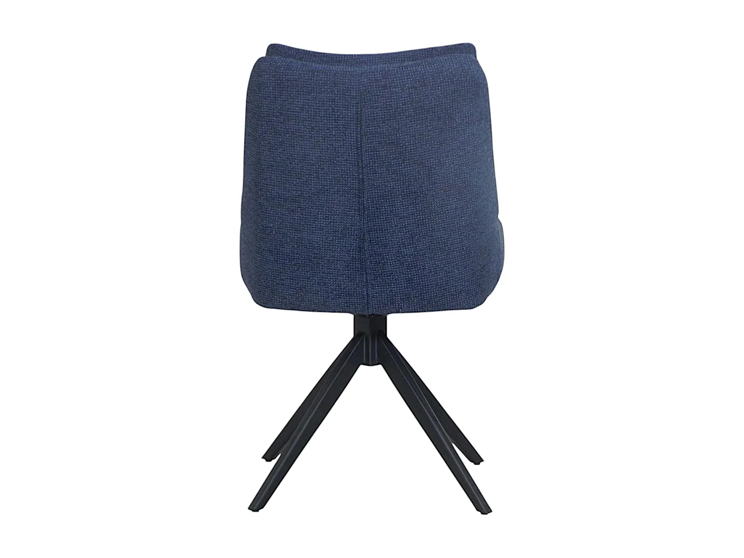 Chaise bleu nuit pivotante en velours texturé (lot de 2) IENA