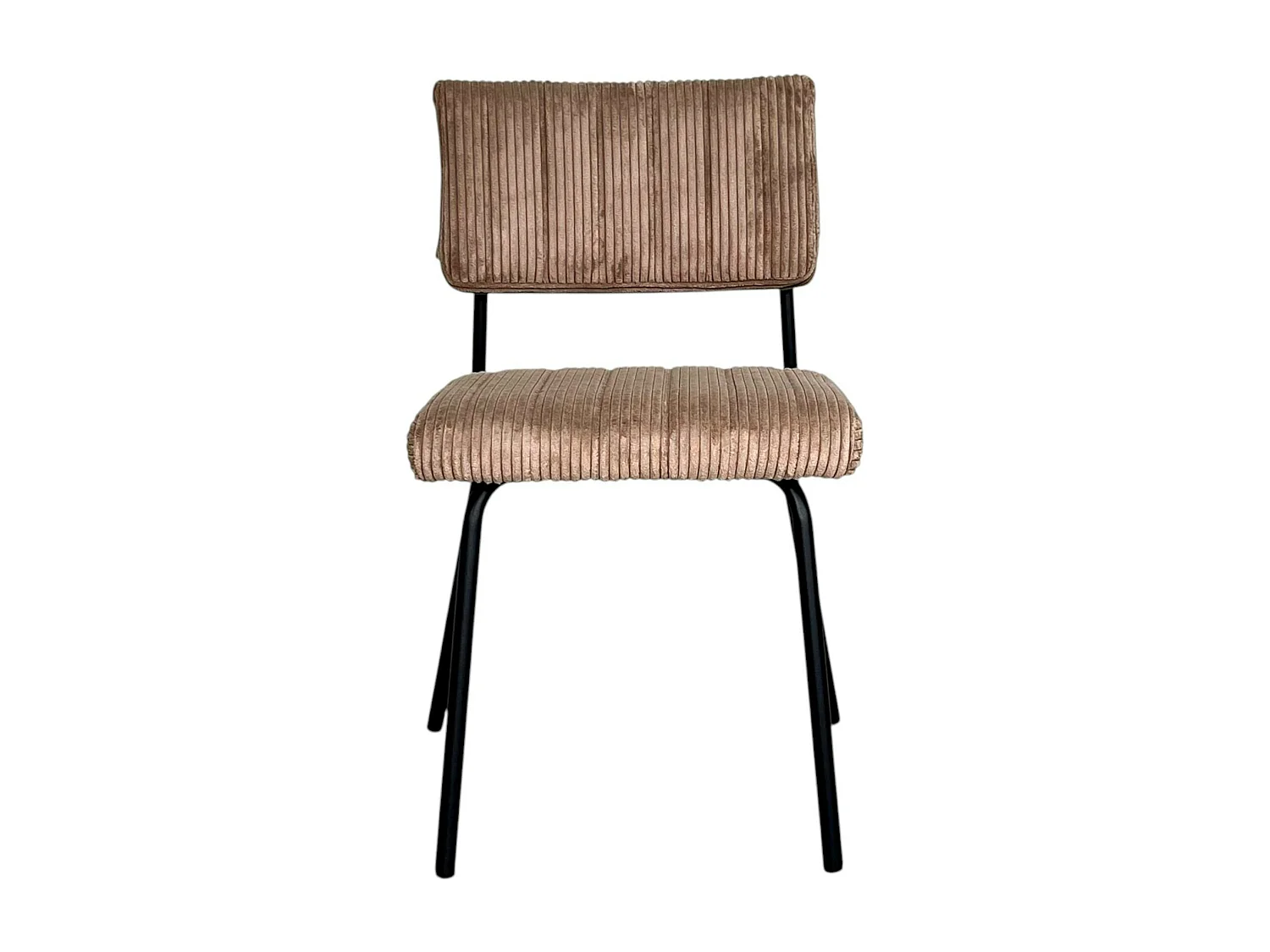 Chaise velours grosses côtes camel (lot de 2) IENA