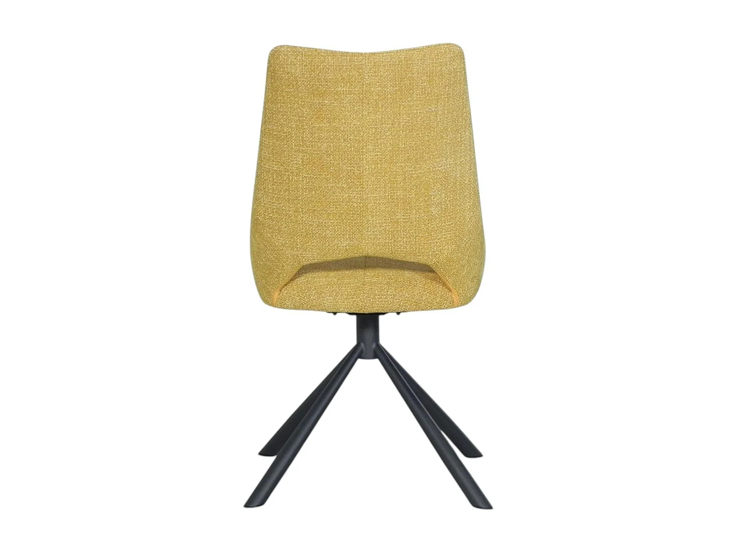 Chaise contemporaine pivotante moutarde (lot de 2) LIGURIE