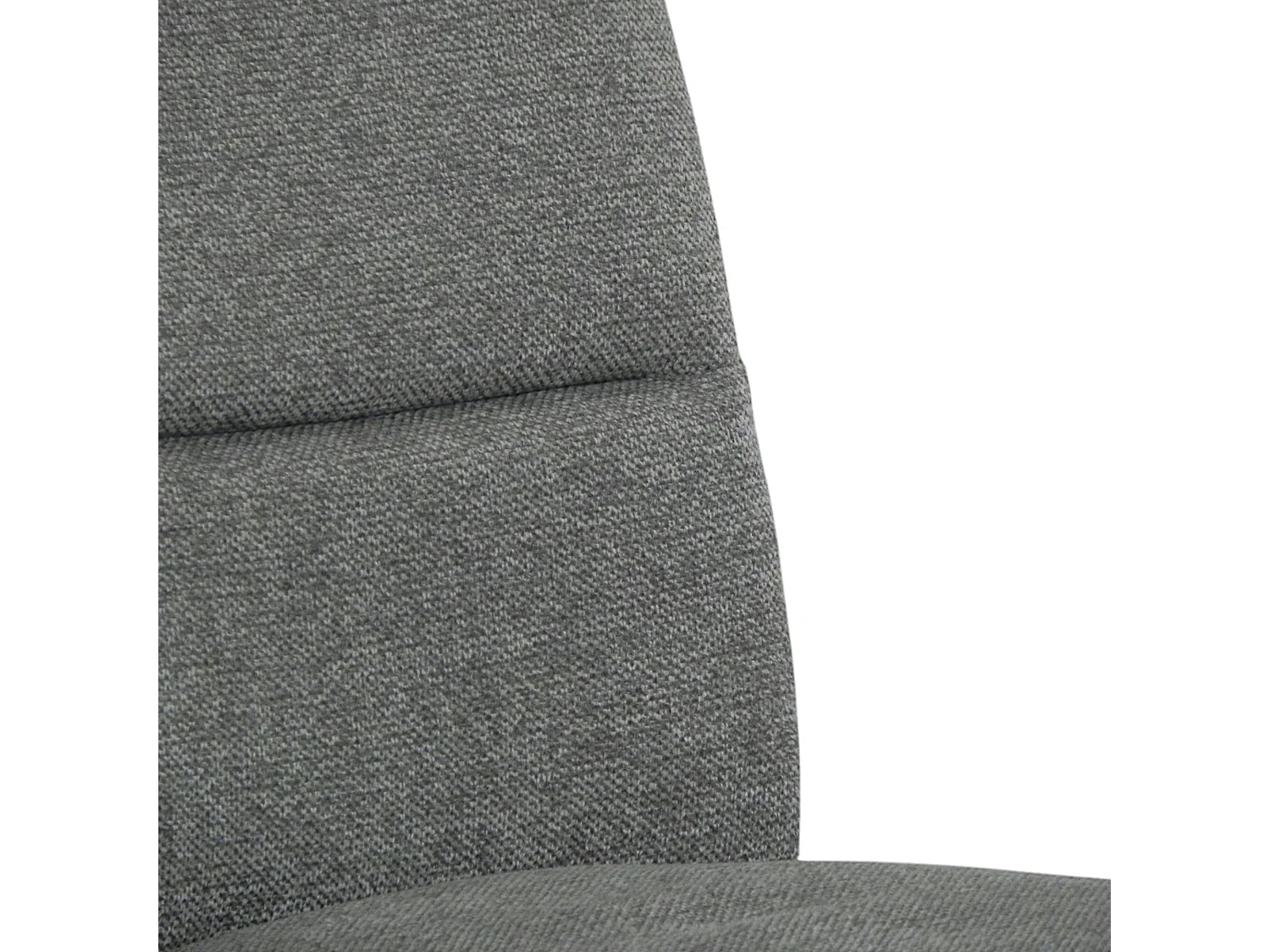 Chaise à dossier haut en tissu gris (lot de 2) LOMBARDIE