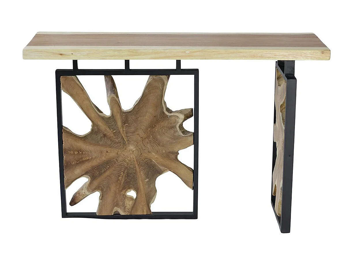 Console pieds racine de teck design ARIZONA