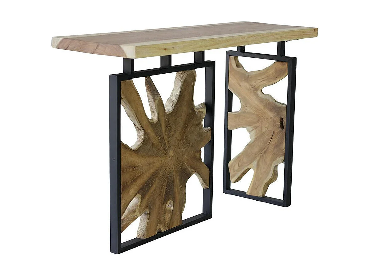 Console pieds racine de teck design ARIZONA