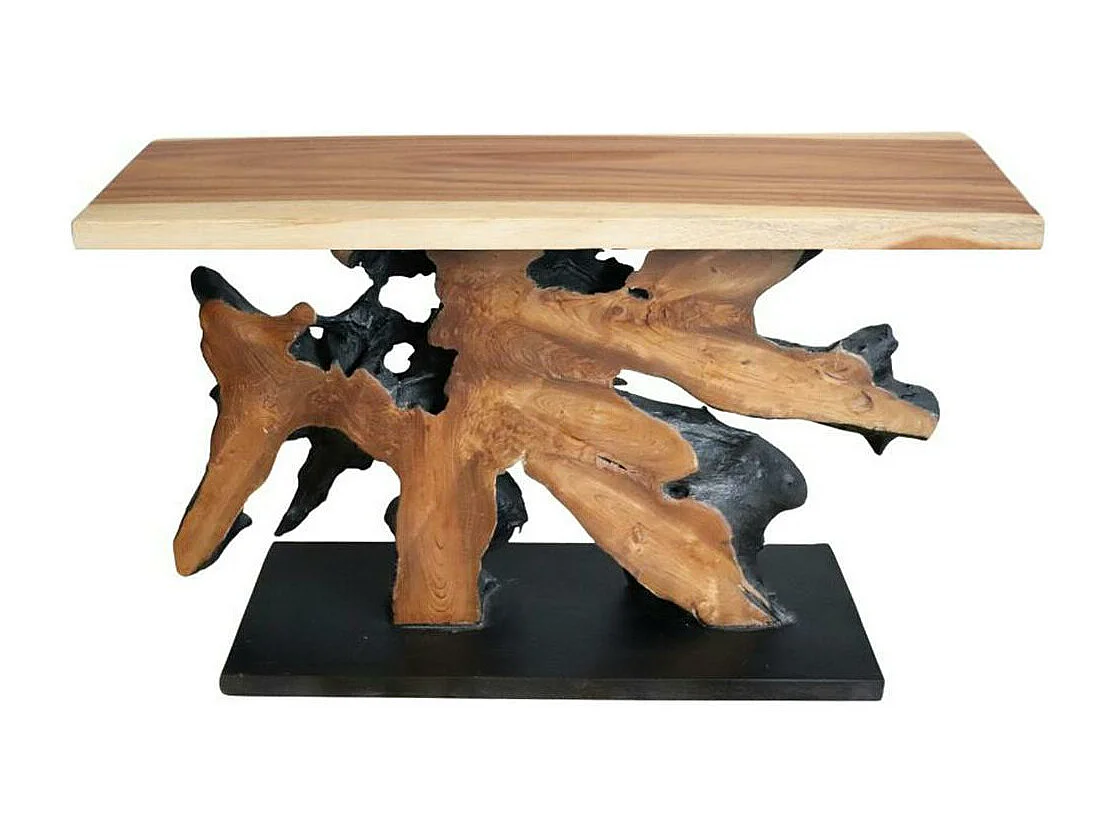 Console racine de teck plateau naturel ARIZONA