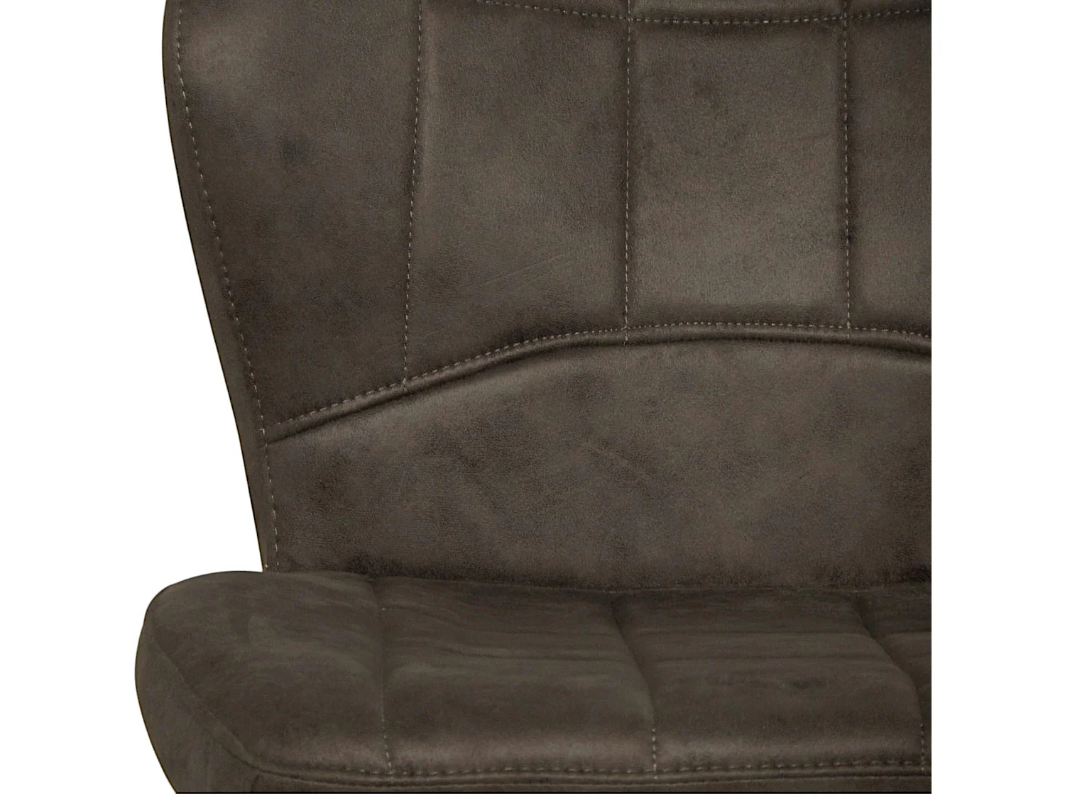 Chaise taupe motif damier,  (lot de 2) LOMBARDIE