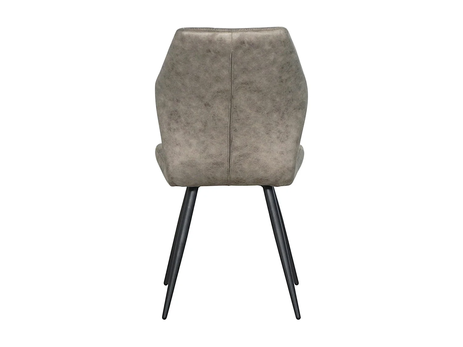 Chaise grise motif damier, (lot de 2) LOMBARDIE