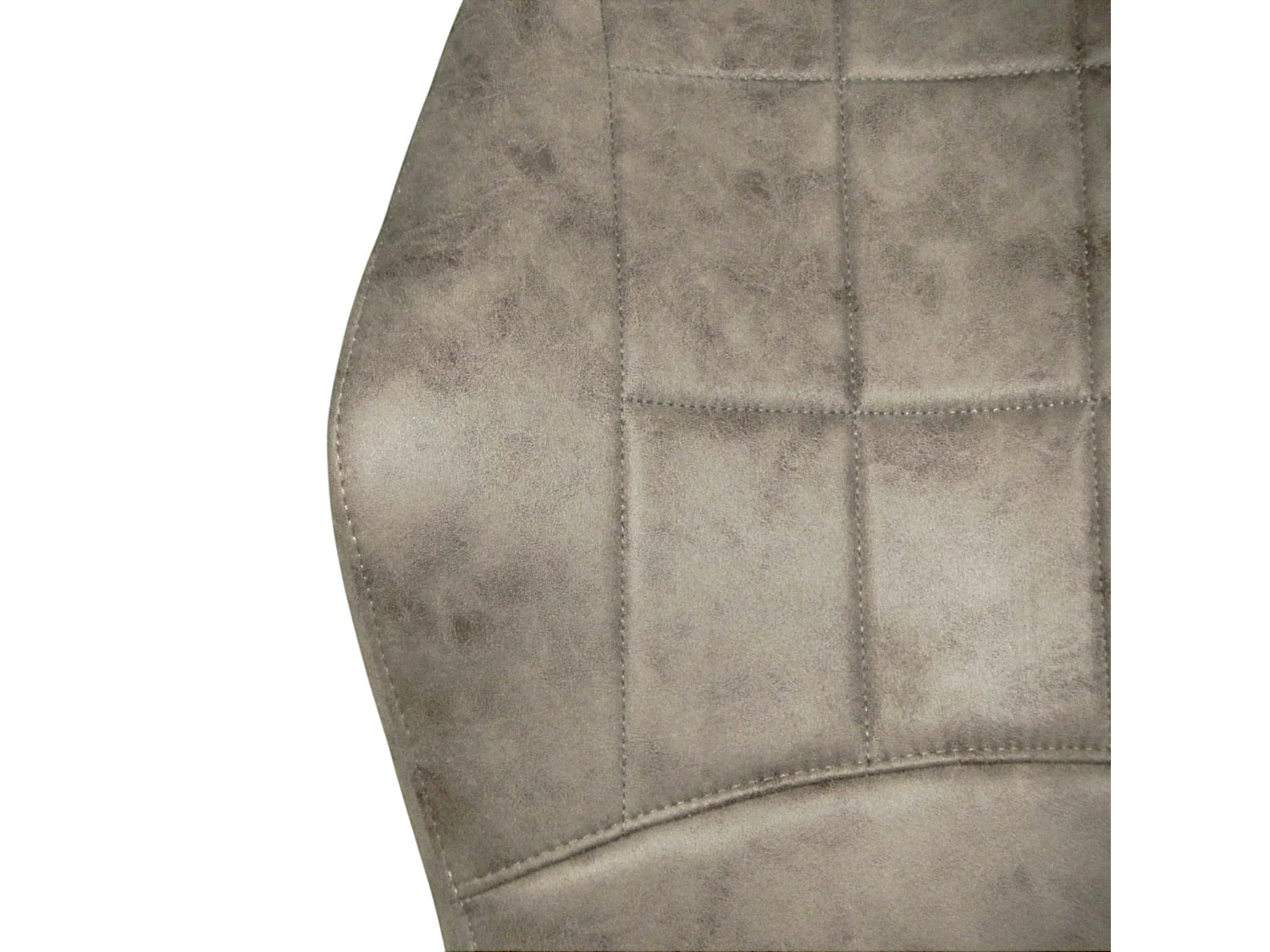 Chaise grise motif damier, (lot de 2) LOMBARDIE