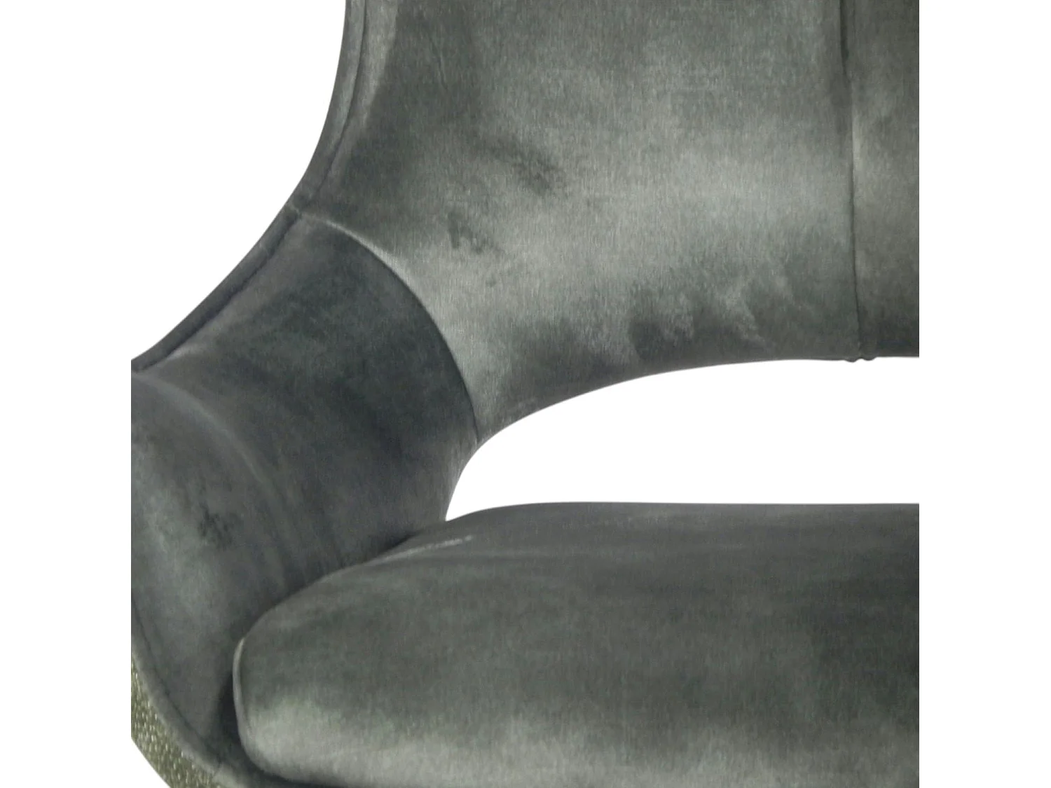 Chaise pivotante verte bi-matière, dossier en T (lot de 2) LOMBARDIE