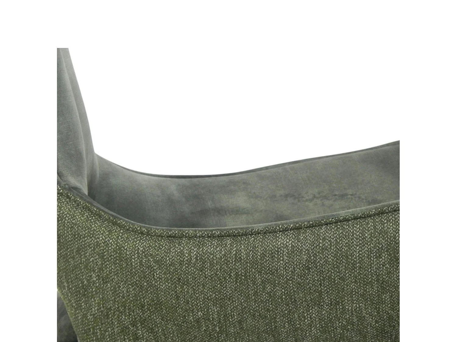 Chaise pivotante verte bi-matière, dossier en T (lot de 2) LOMBARDIE