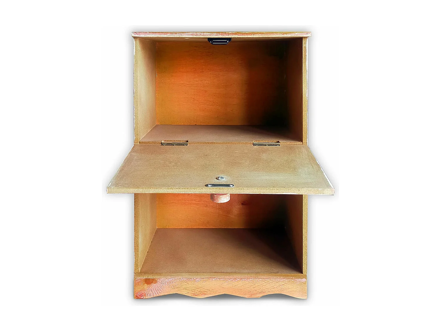 Table de chevet style oriental bois sculpté 1 porte Monbolyto Bois Rose