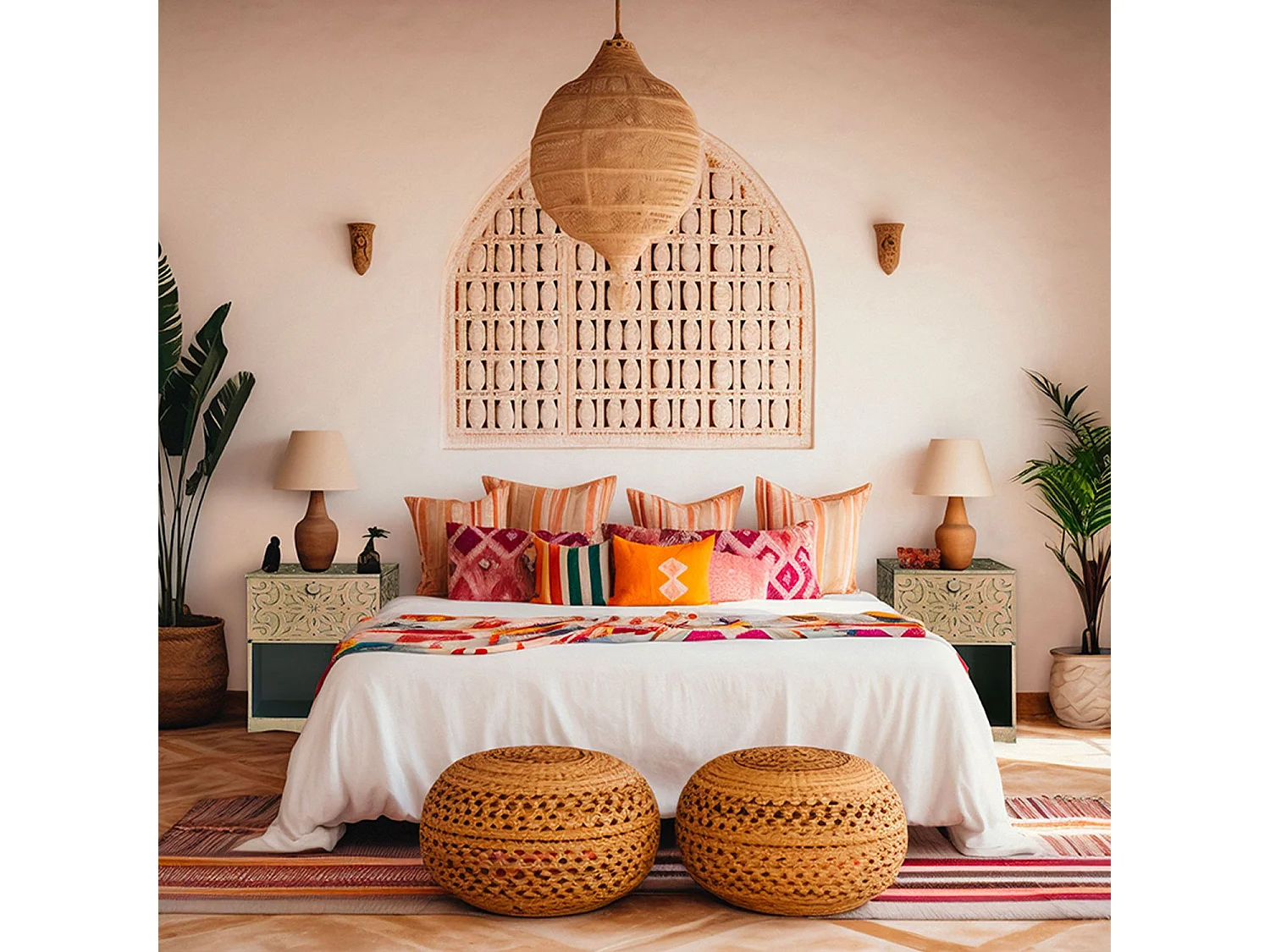 Table de chevet style oriental bois sculpté 1 porte Monbolyto Bois Bronze