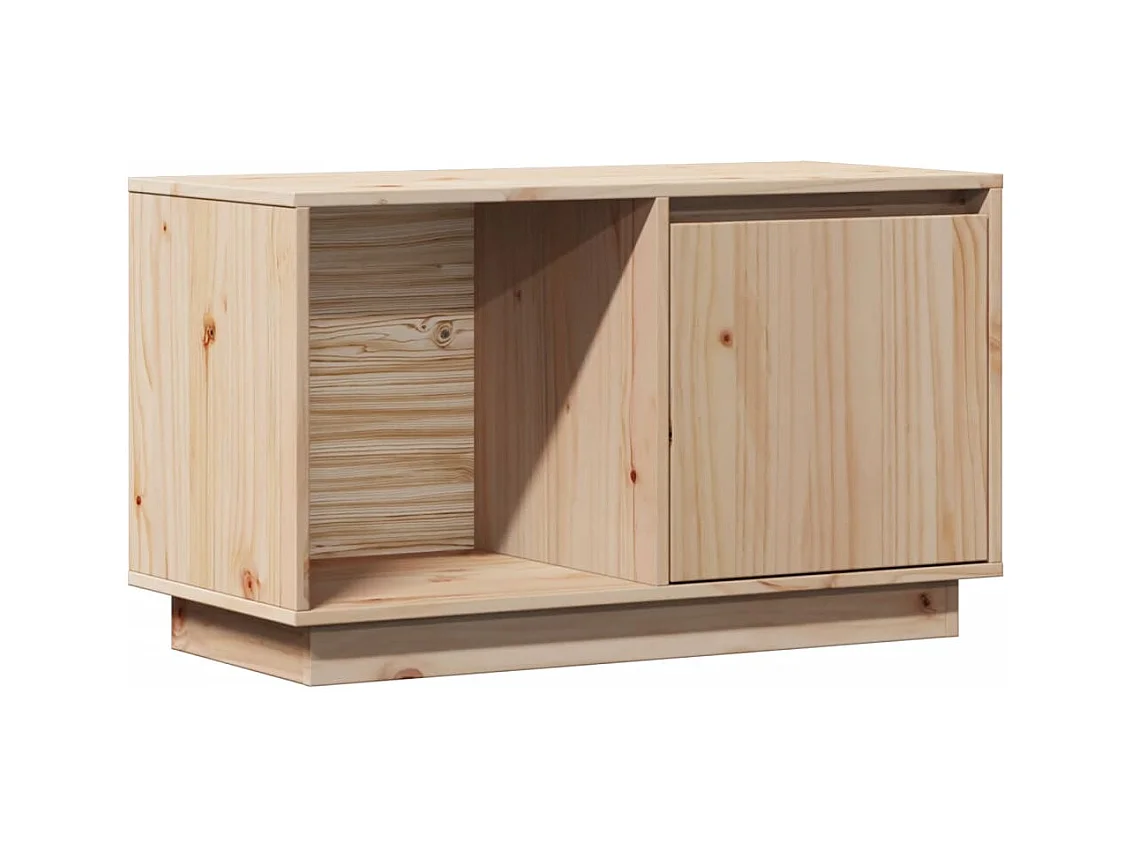 Meuble TV 74x35x44 cm Bois de pin massif