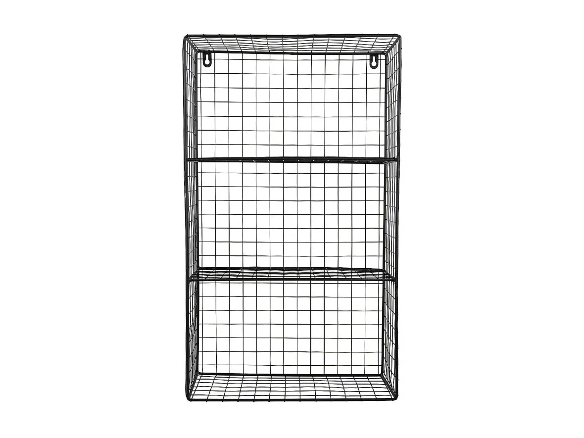 Reja - Étagère murale en métal L35cm - Noir