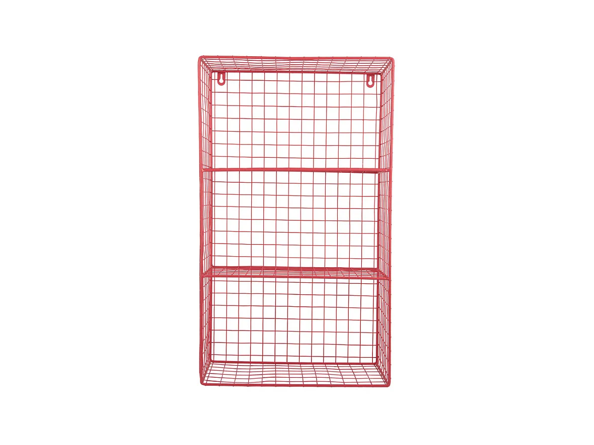 Reja - Étagère murale en métal L35cm - Rouge