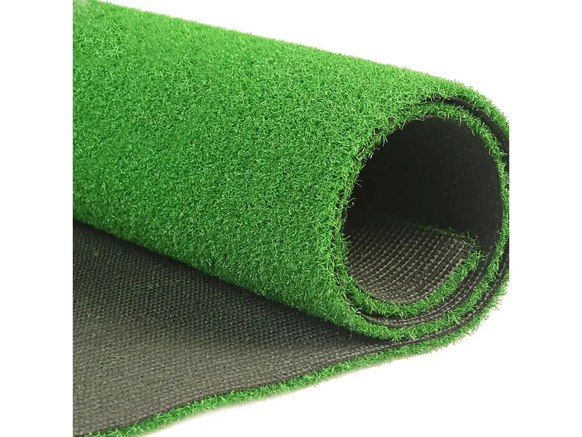 Juego de 4 Alfombras de Césped Artificial para Exteriores 100% Sintético Verde para Jardín, Terraza, Balcón - Longitud 300 x Ancho 100 cm