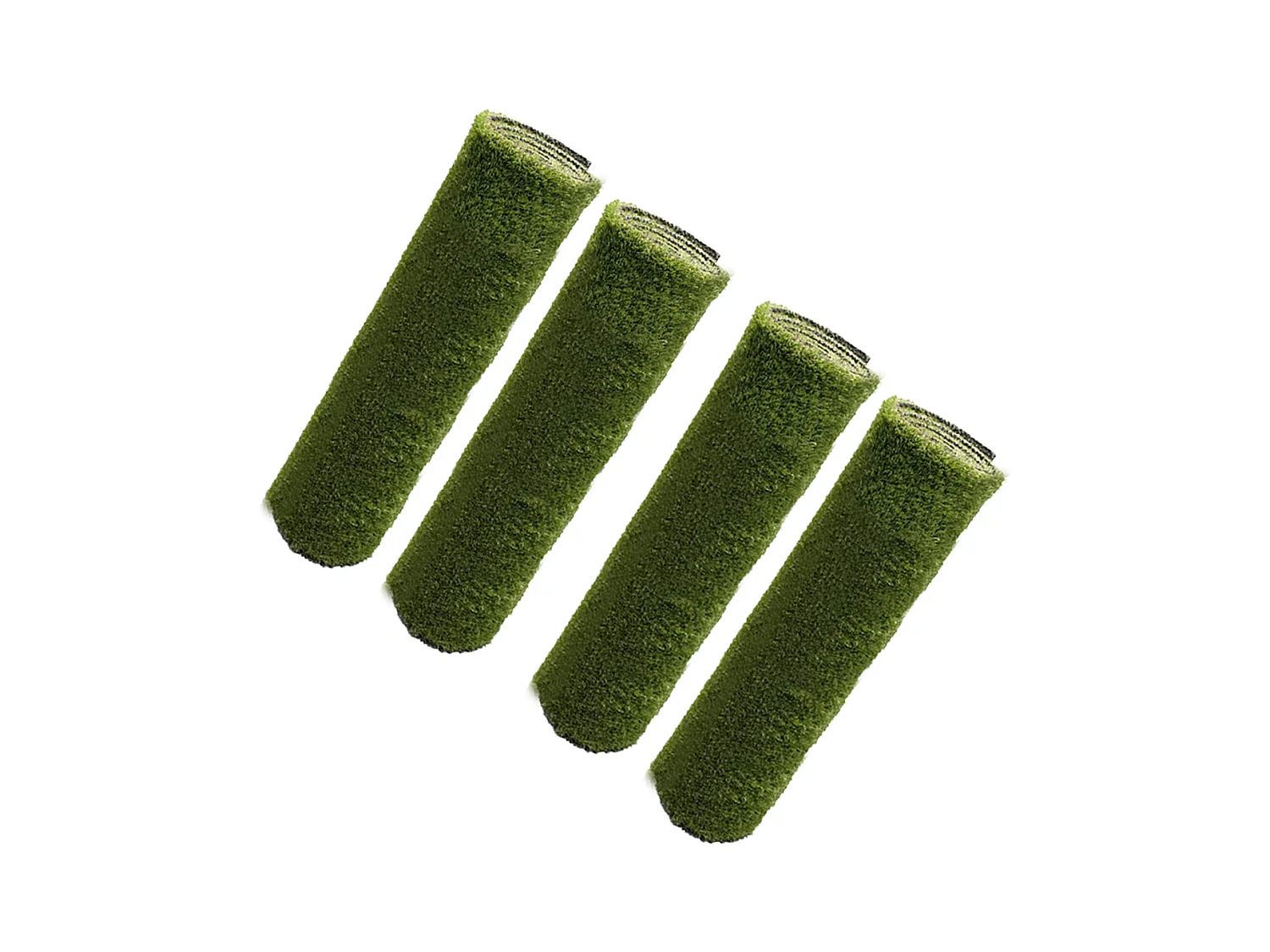 Lot de 4 Moquettes gazon artificiel extérieur 100% synthétique vert pour terrasse, balcon, jardin - Longueur 300 x largeur 100 cm