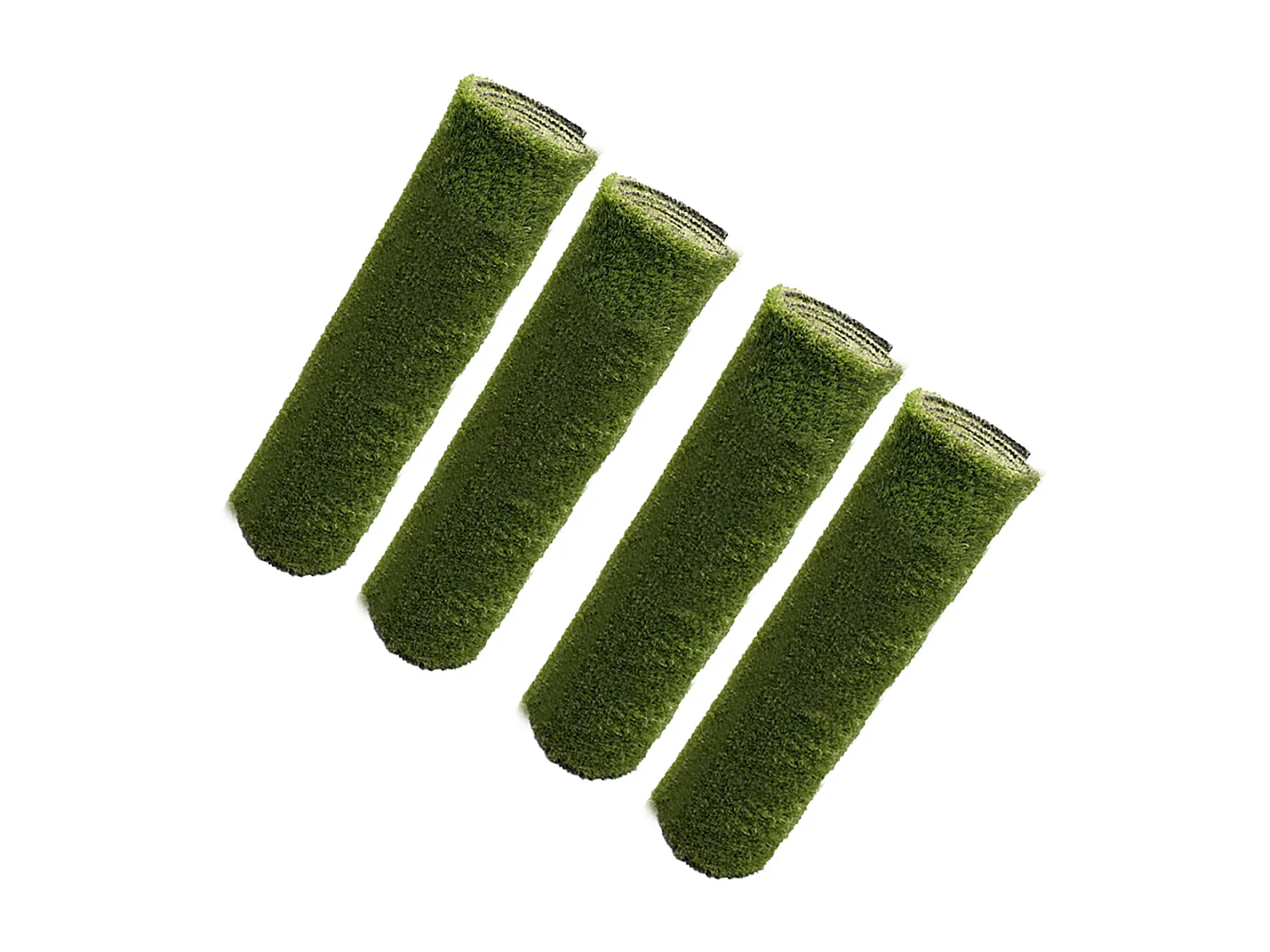 Lot de 4 Moquettes gazon artificiel extérieur 100% synthétique vert pour terrasse, balcon, jardin - Longueur 300 x largeur 100 cm