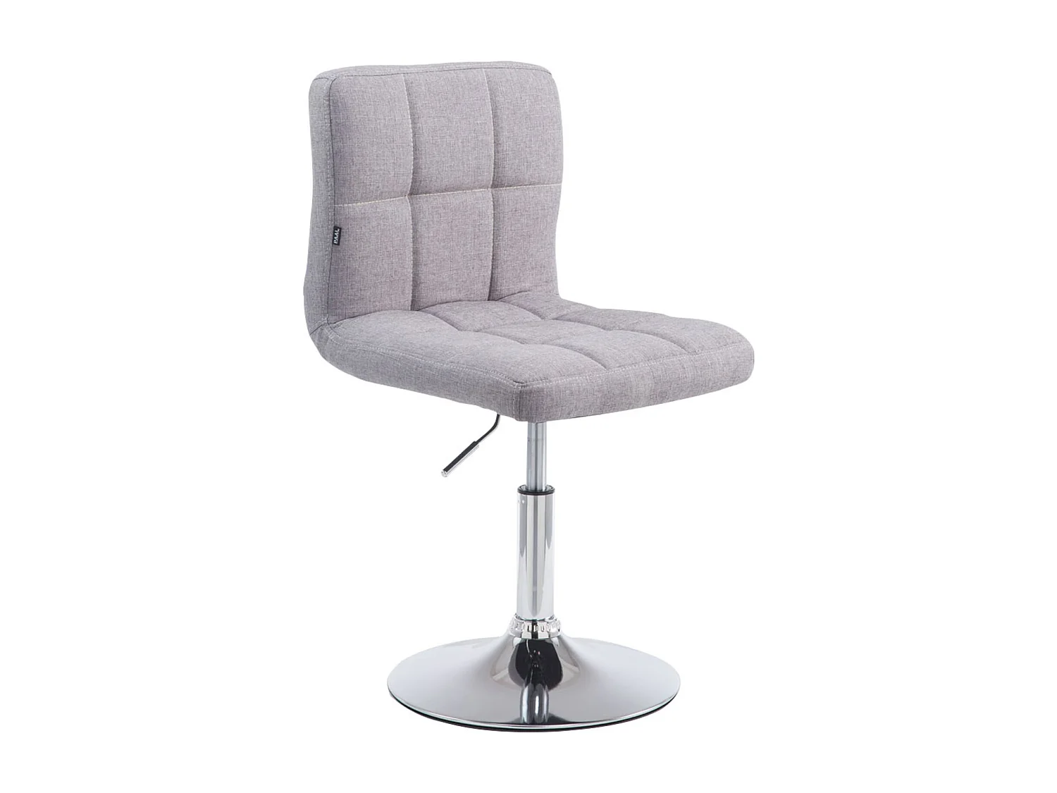 Lot de 4  Fauteuil pivotant - Tissu - Gris - Palma