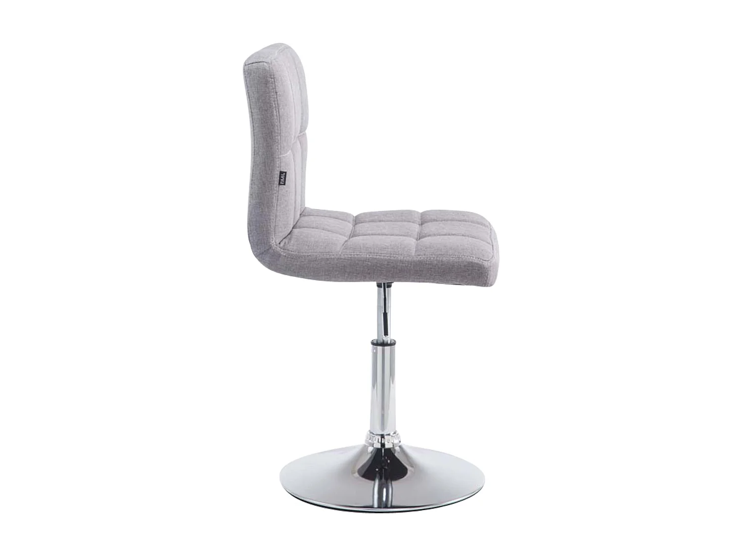 Lot de 4  Fauteuil pivotant - Tissu - Gris - Palma