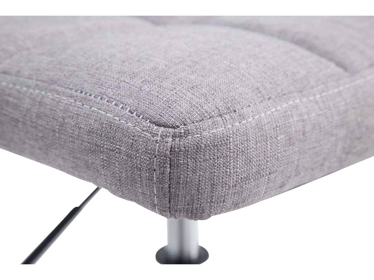 Lot de 4  Fauteuil pivotant - Tissu - Gris - Palma