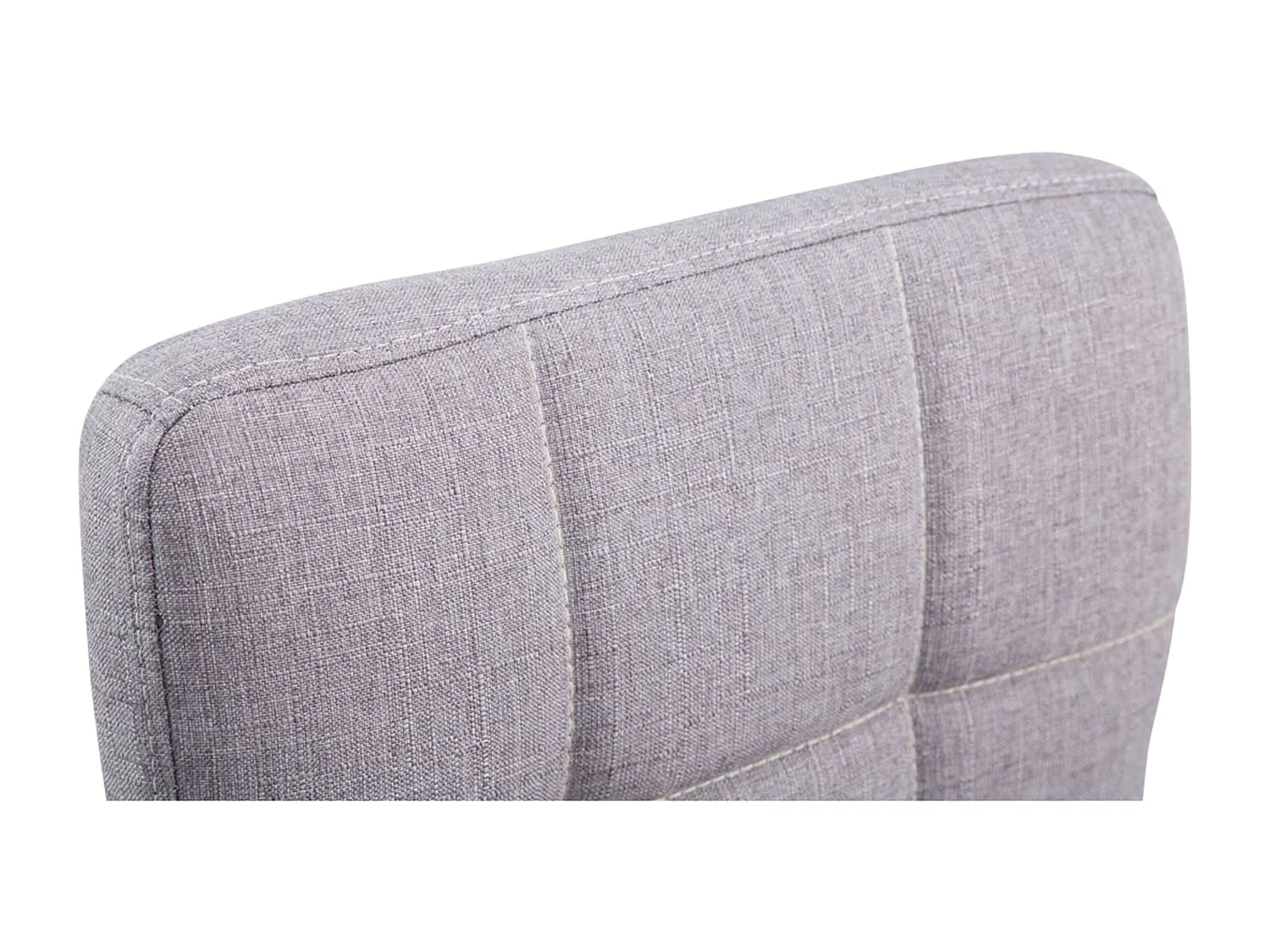 Lot de 4  Fauteuil pivotant - Tissu - Gris - Palma