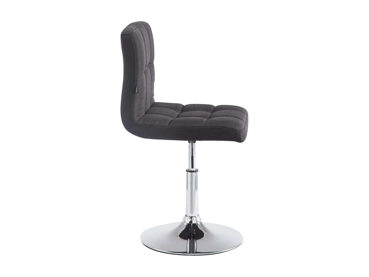Lot de 4  Fauteuil pivotant - Tissu - Noir - Palma