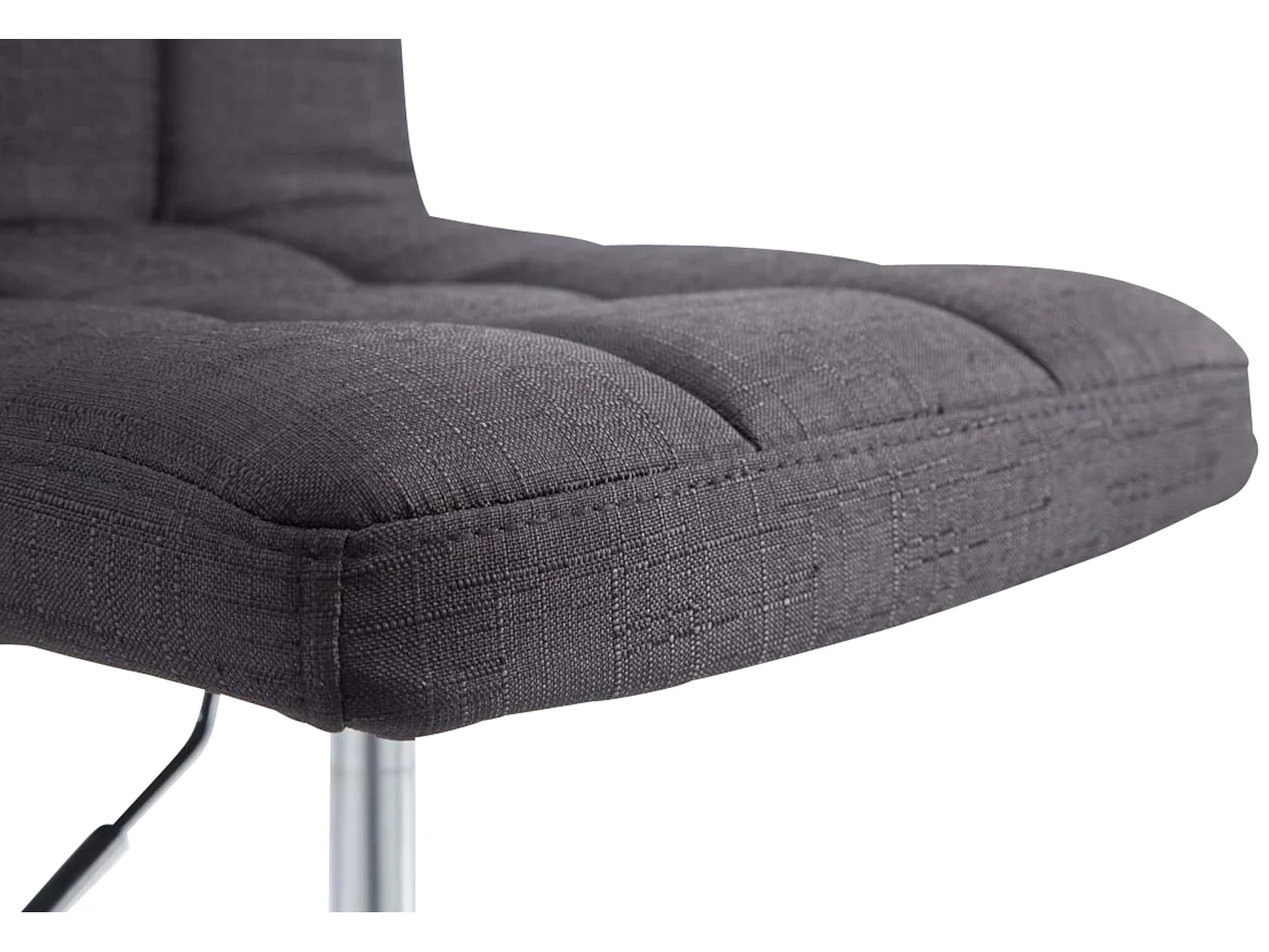 Lot de 4  Fauteuil pivotant - Tissu - Noir - Palma