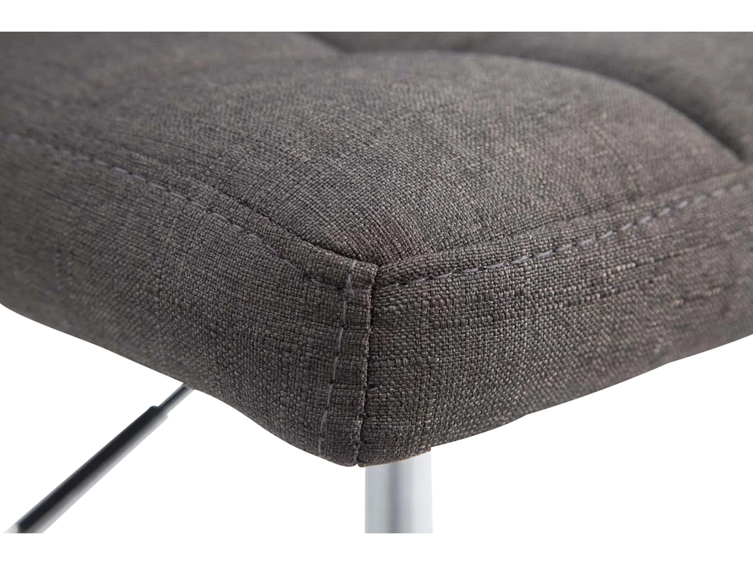 Set van 4  Draaibare fauteuil - Stof - donkergrijs - Palma