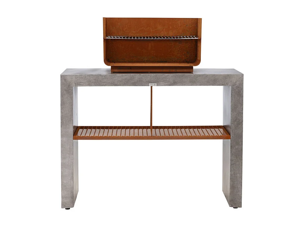 Velas buitenkeuken met grill voor hout lichtgrijs.