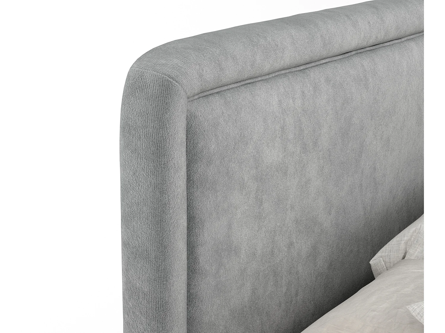 Lit boxspring en tissu velours Salvi - matelas - surmatelas - 160x200 cm - gris