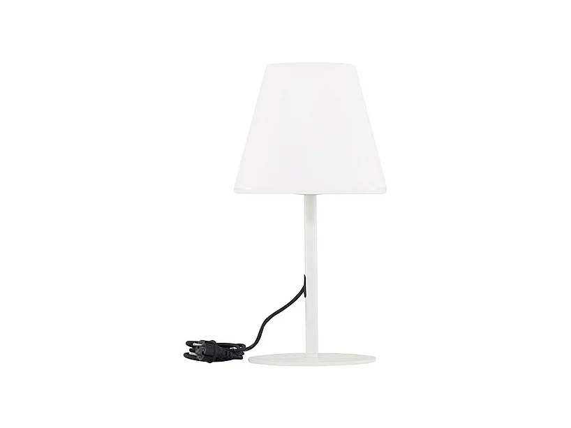 Lampada da tavolo Moris per esterni bianca.