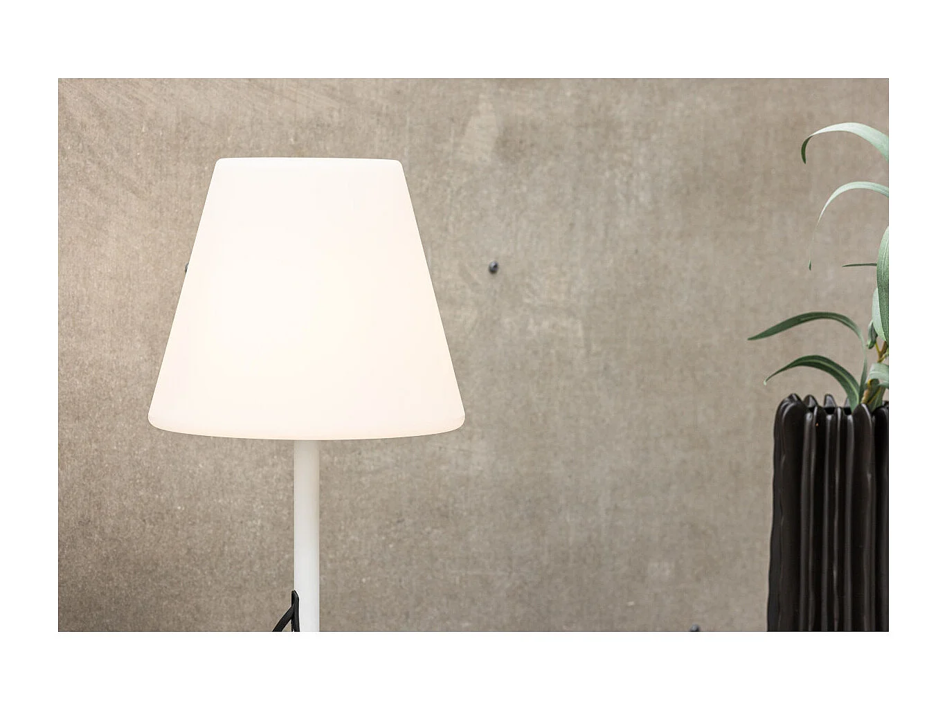 Lampe à Poser d'Extérieur "Moris" 52cm Blanc