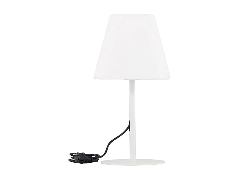 Lampada da tavolo Moris per esterni bianca.
