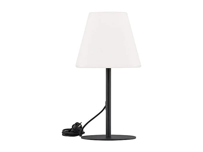 Moris Tischlampe für außen schwarz.