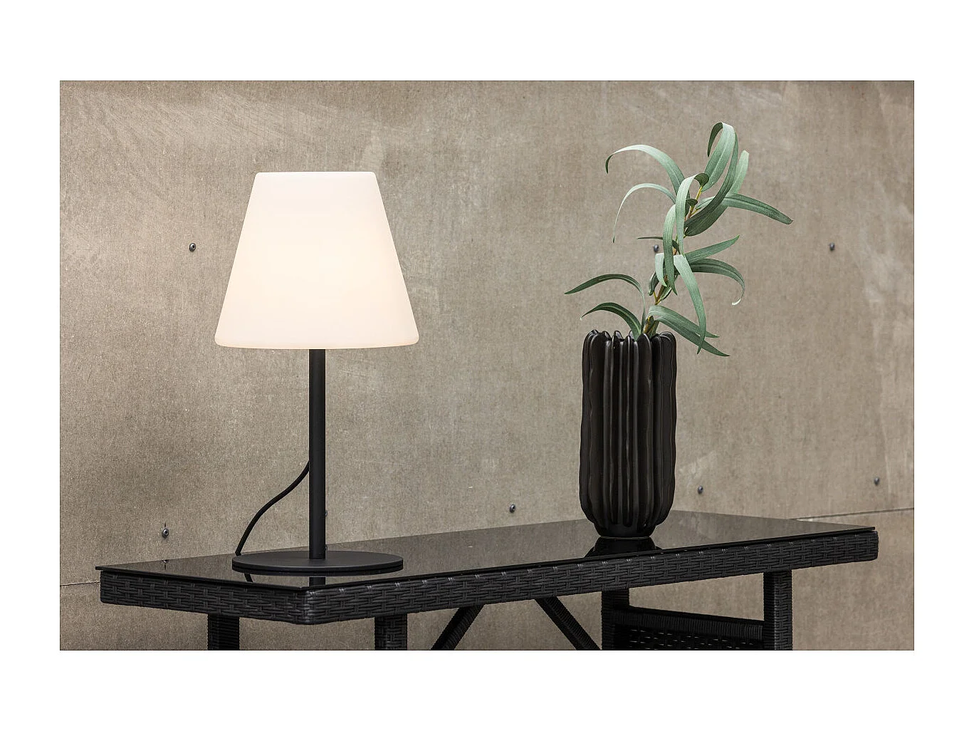 Lampe à Poser d'Extérieur "Moris" 52cm Noir