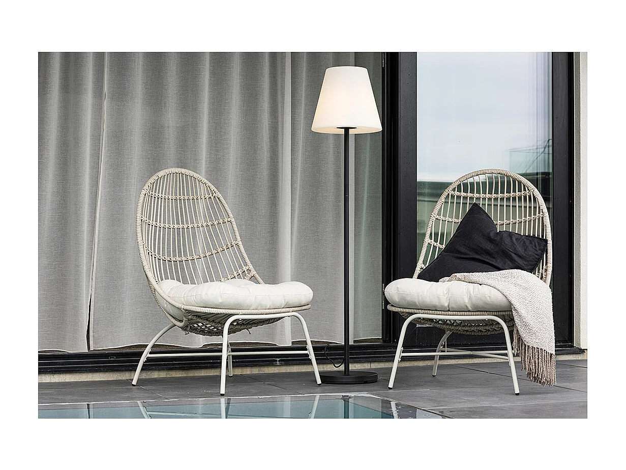 Lampadaire d'Extérieur "Moris" 150cm Noir