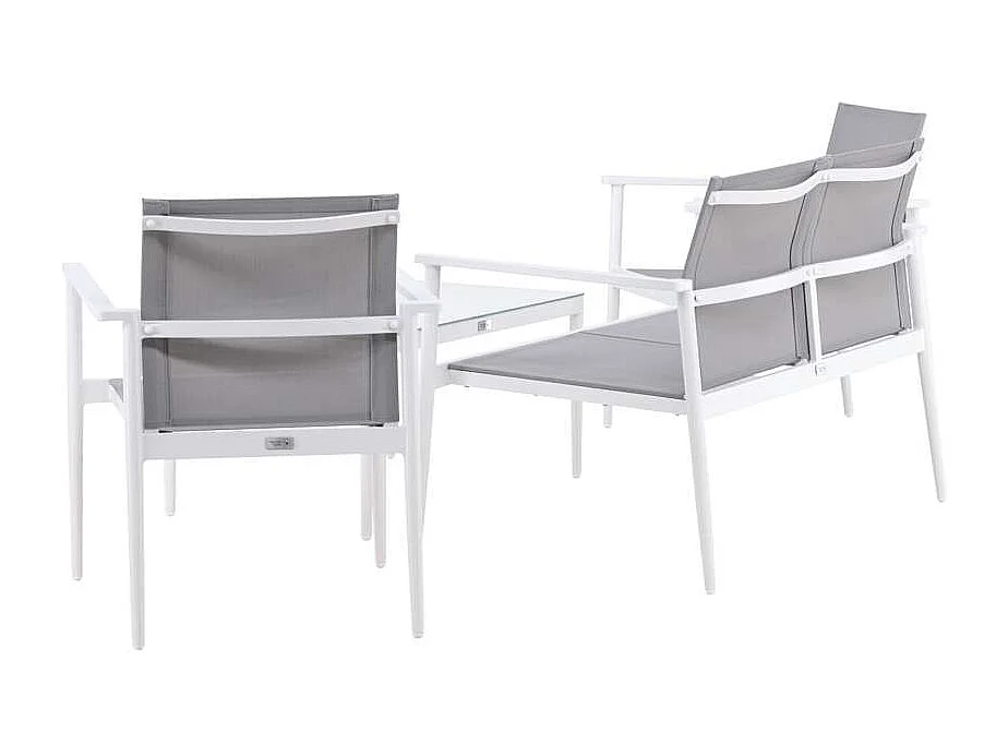 Salon de Jardin "Break" 105cm Blanc